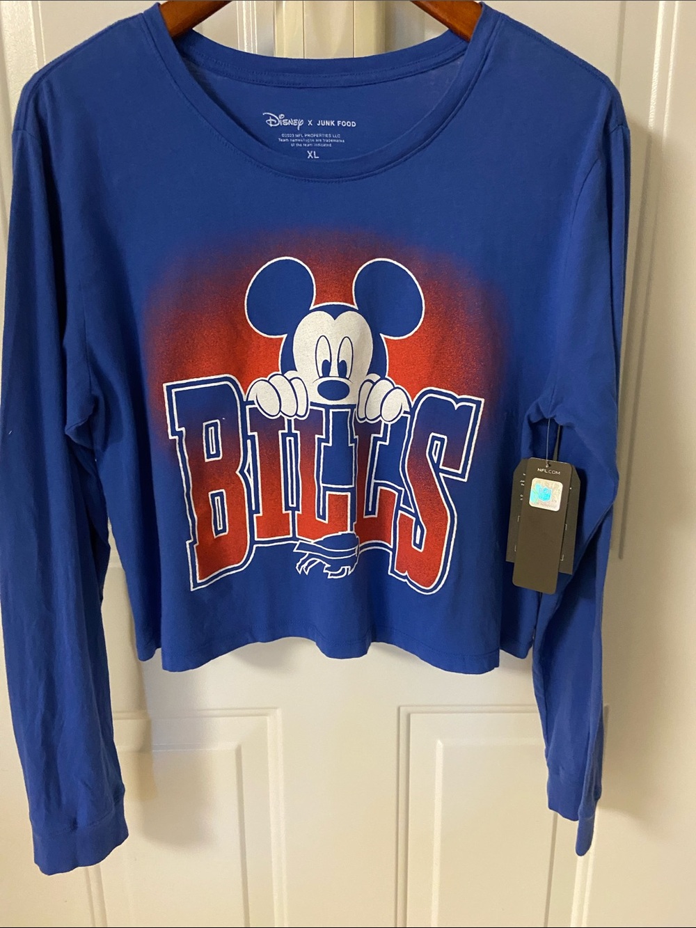 ❤️BUFFALO🦬BILLS🏈LADIES CROP MICKEY MOUSE
LONG SLEEVE TEE SHIRT💙❗️